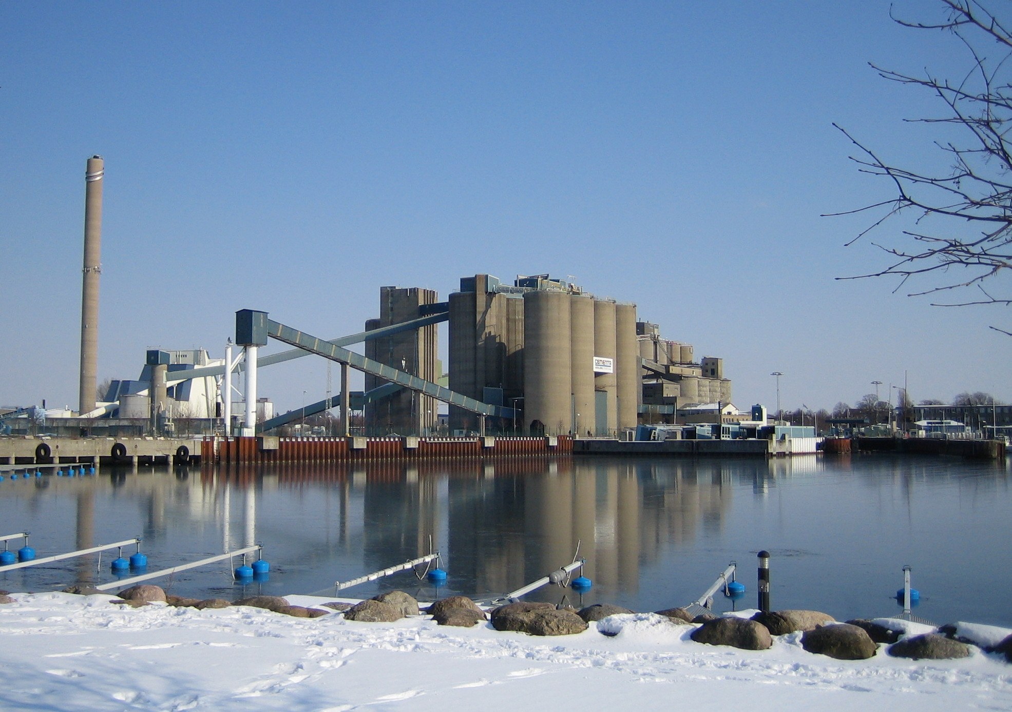 Limhamn harbour in Malmo, the Swedish shore west of Lernacken